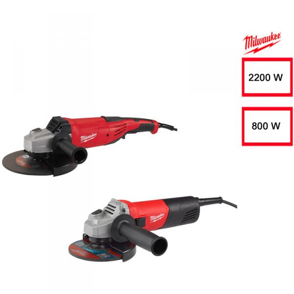 Meuleuse diam 230 2200W 230V + meuleuse diam 125 AG 800