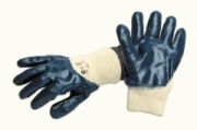 Gants PVC bleu import poignet tricot T10 