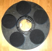 Plateau 17'' satellite 5 plateaux 125mm Permet de poncer avec 5 disque dia 125mm