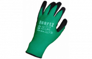 Gant nylon vert enduction nitrile noir 