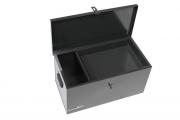 Coffre chantier metal avec plateau 550x3 